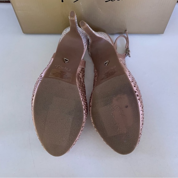 Thalia Sodi Cace2F Champagne Peep Toe Platform Pump Women’s US 9 M - Picture 7 of 9